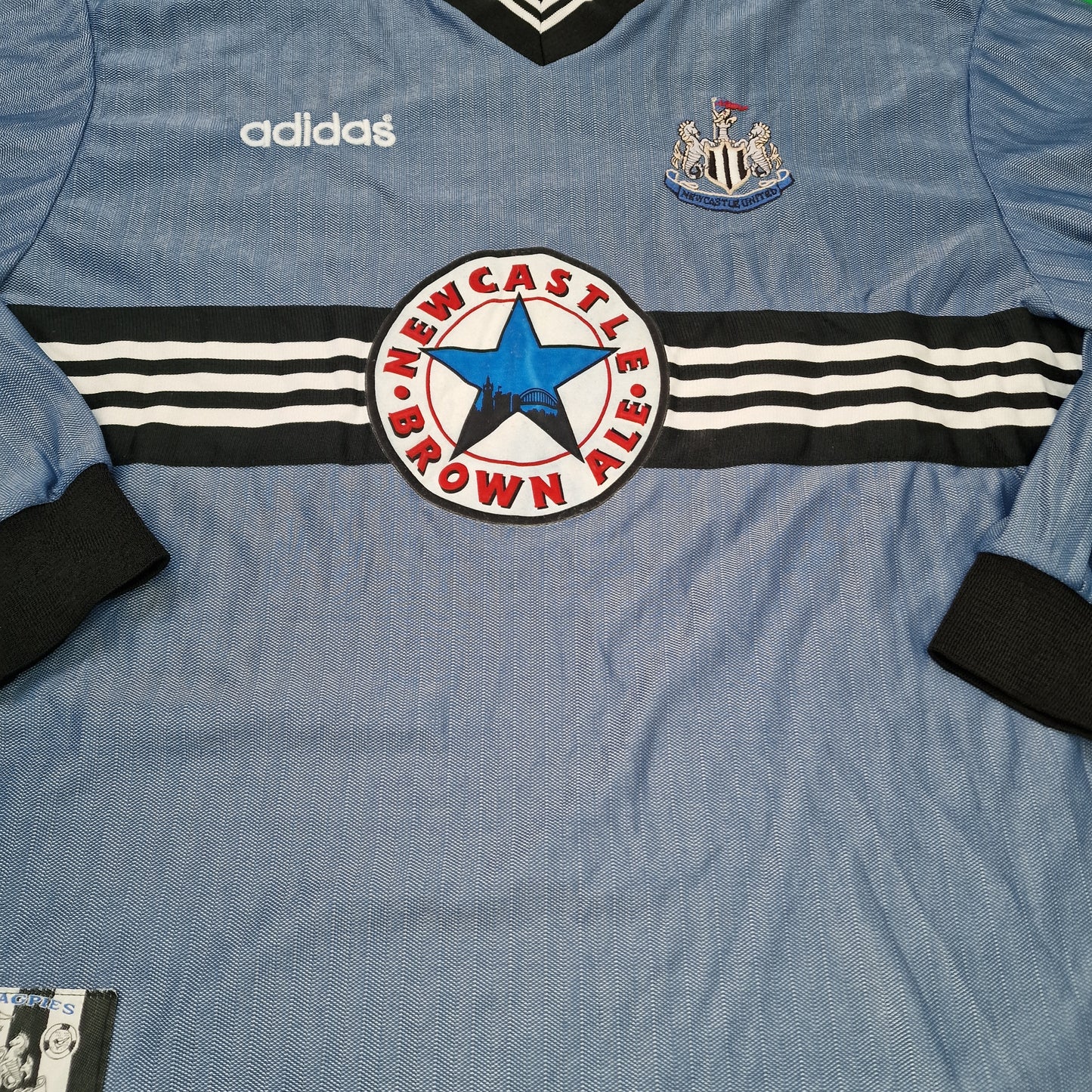 Newcastle United 1996/1997 Long Sleeve Away Football Shirt (XL)
