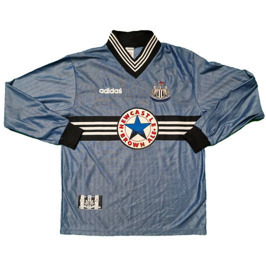 Newcastle United 1996/1997 Long Sleeve Away Football Shirt (M)