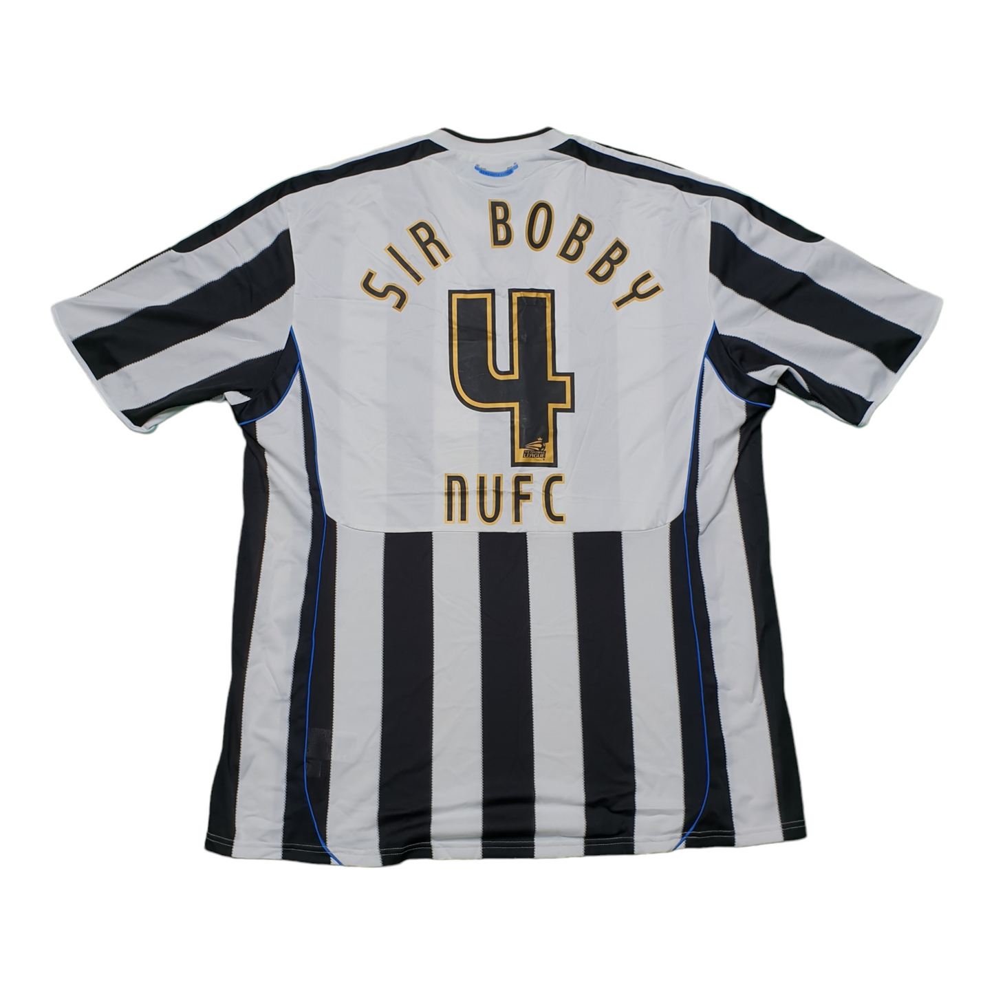 Newcastle United 2009/2010 Home Football Shirt (3XL) Sir Bobby 4 NUFC
