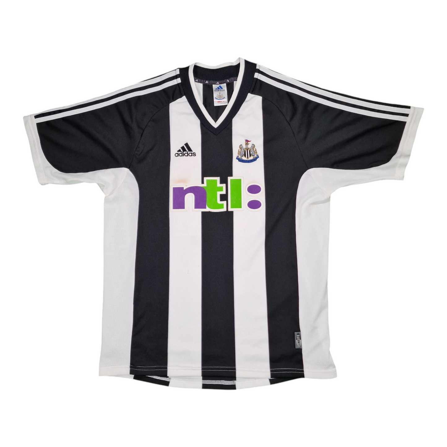 Newcastle United 2001/2002 Home Football Shirt (M) Robert 32