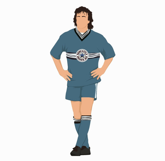 Newcastle United 1996/1997 Away shirt legend print.