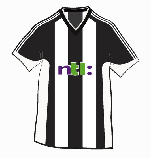 Newcastle United 2001/2003 Home Football Shirt Print