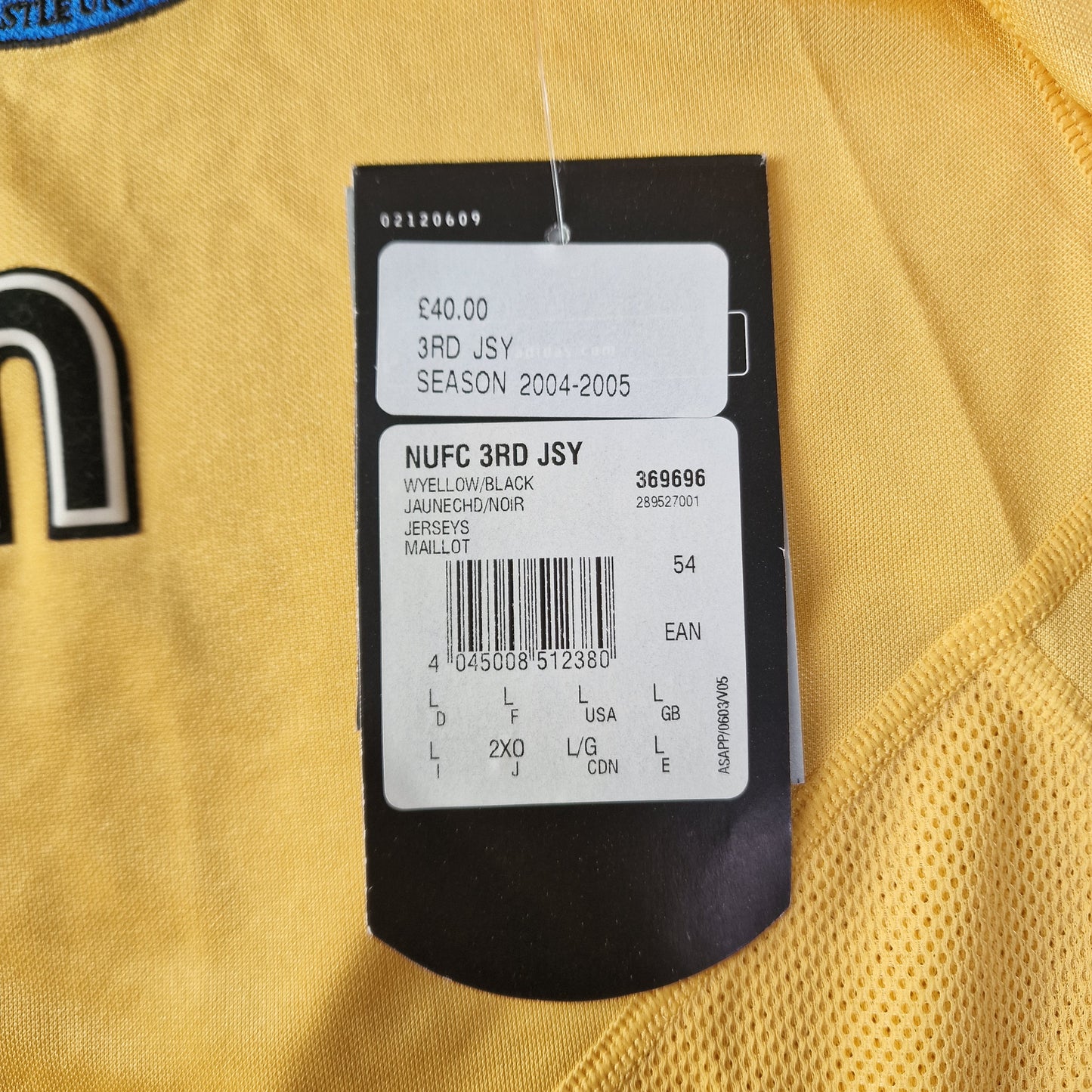 Newcastle United 2004/2005 Third Football Shirt BNWT (L)