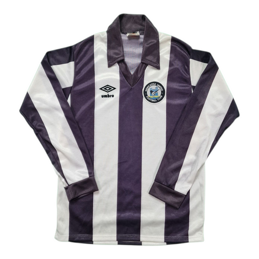 Newcastle United 1980/1983 Home Long-Sleeved Football Shirt (S)