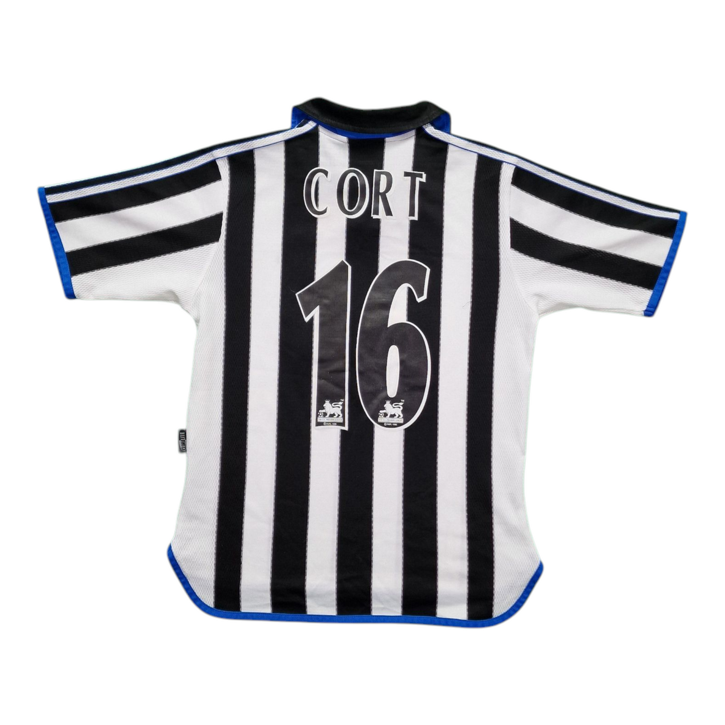 Newcastle United 2001/2002 Home Football Shirt (L Youth) 'Cort 16'