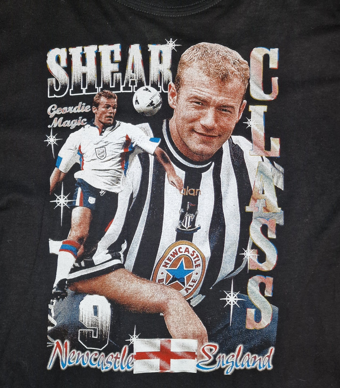 Alan Shearer 1998 printed t-shirt (M)