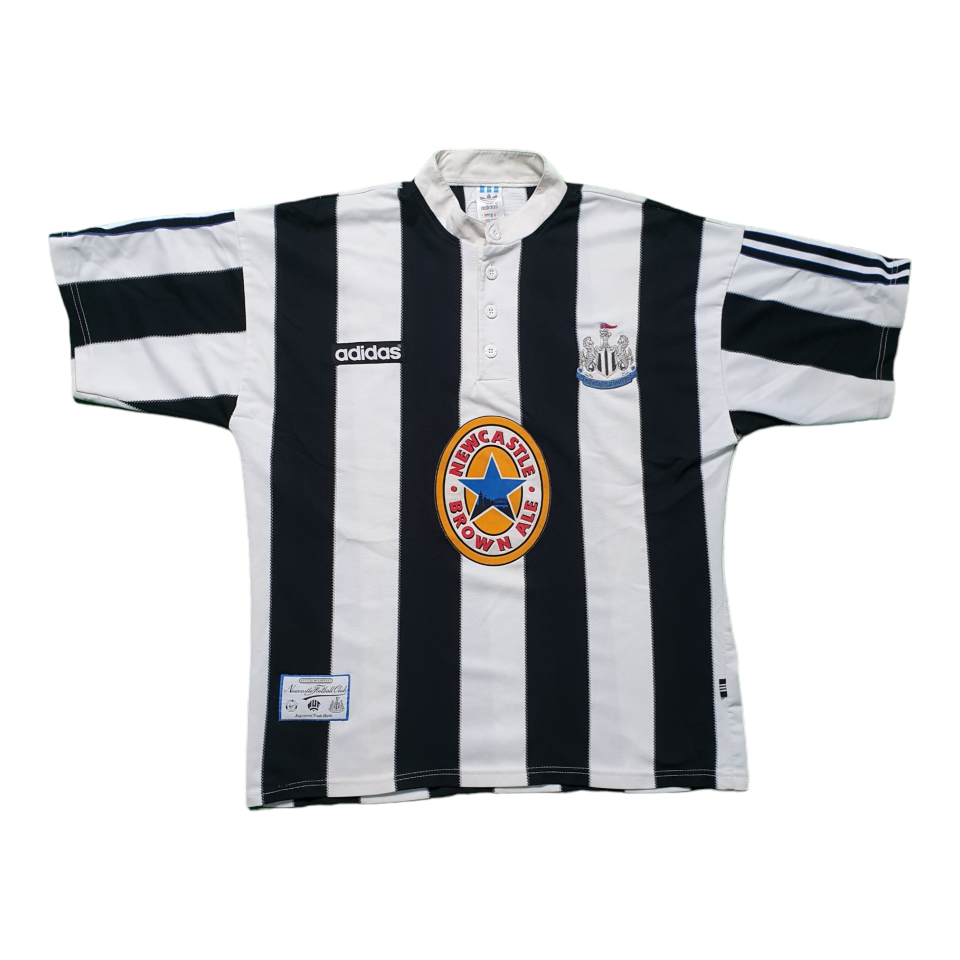 Newcastle United 1995/1997 Home Football Shirt (L) – Toon Kit