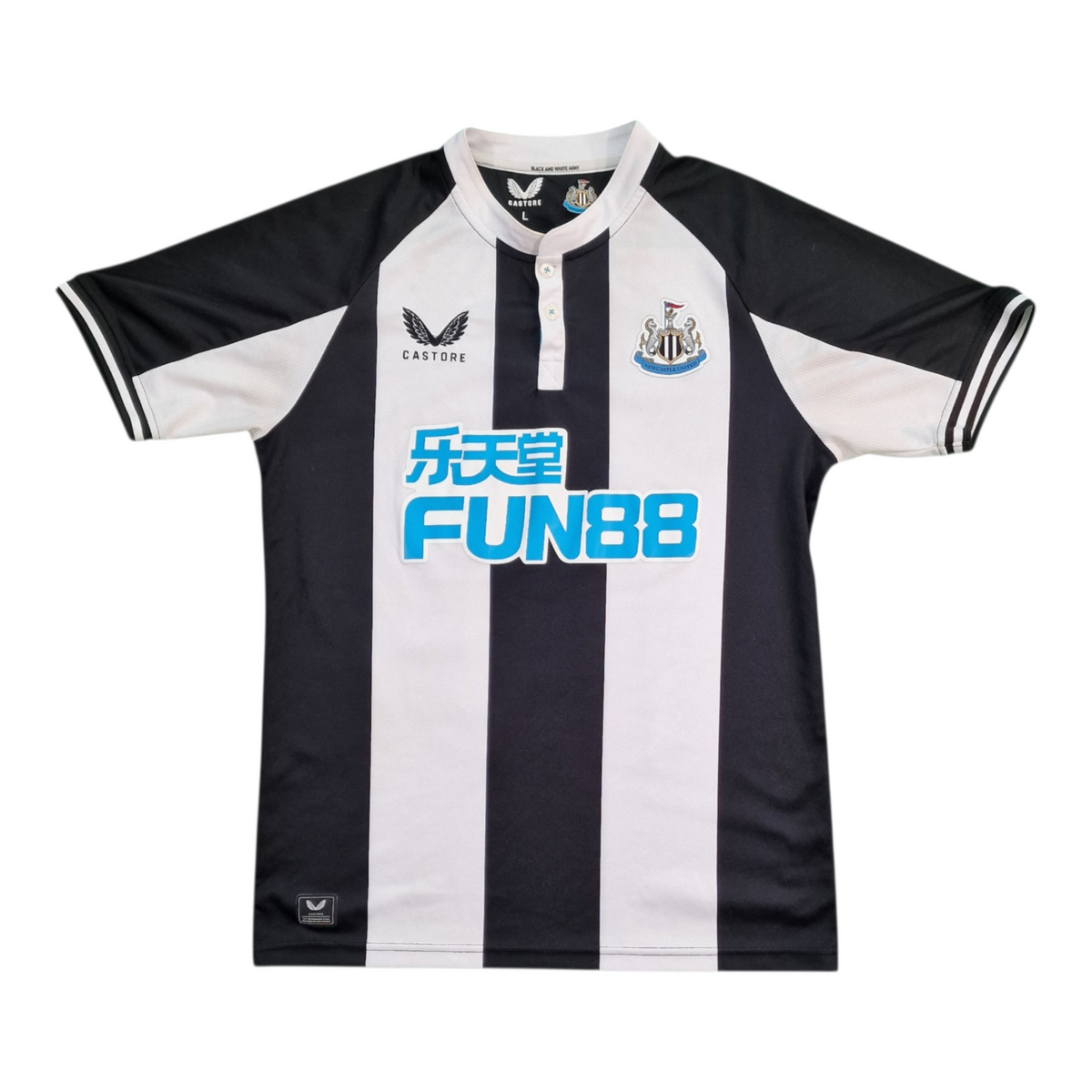 Newcastle United 2021/2022 Home Football Shirt 'Saint-Maximin 10'(L)