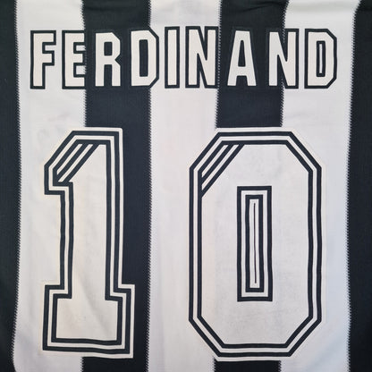 Newcastle United 1995/1997 Home Football Shirt 'Ferdinand 10' (2XL)
