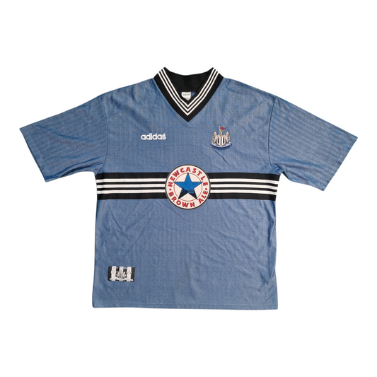 Newcastle United 1996/1997 Away Football Shirt 'Shearer 9'(2XL)