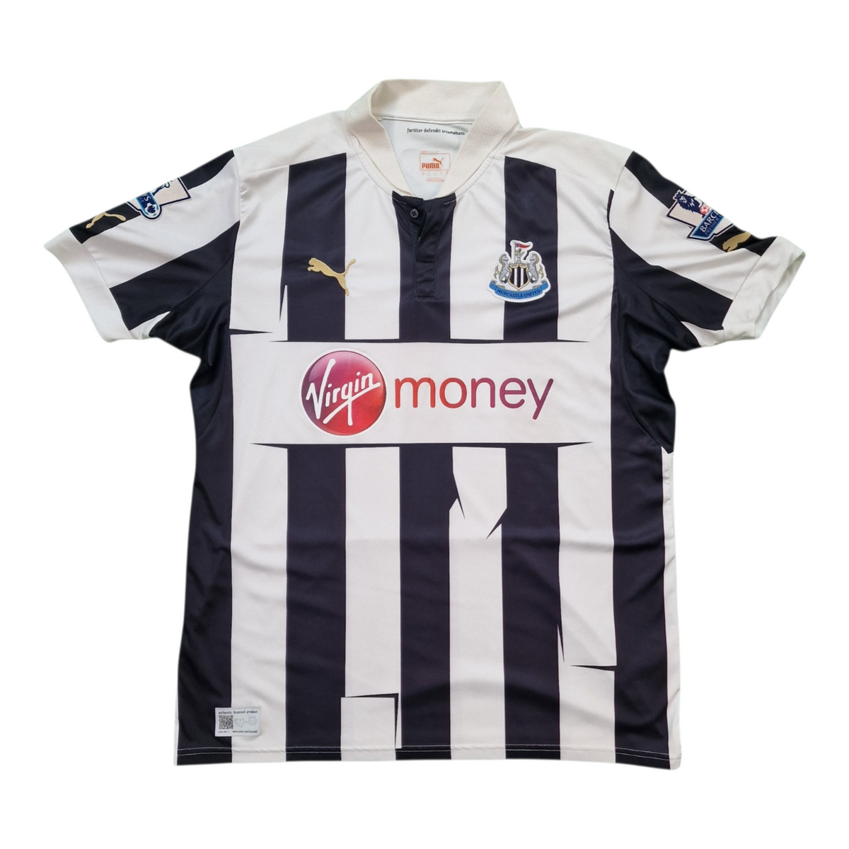 Newcastle United 2012/2013 Home Football Shirt 'BA 19'(L)