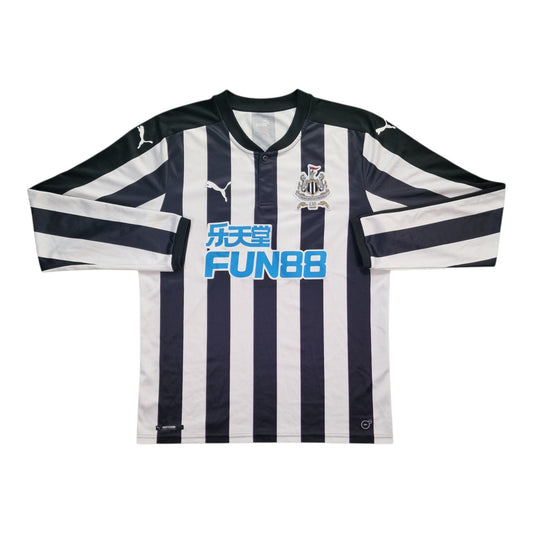 Newcastle United 2017/2018 125 Year Anniversary Home Football Shirt LS (L)