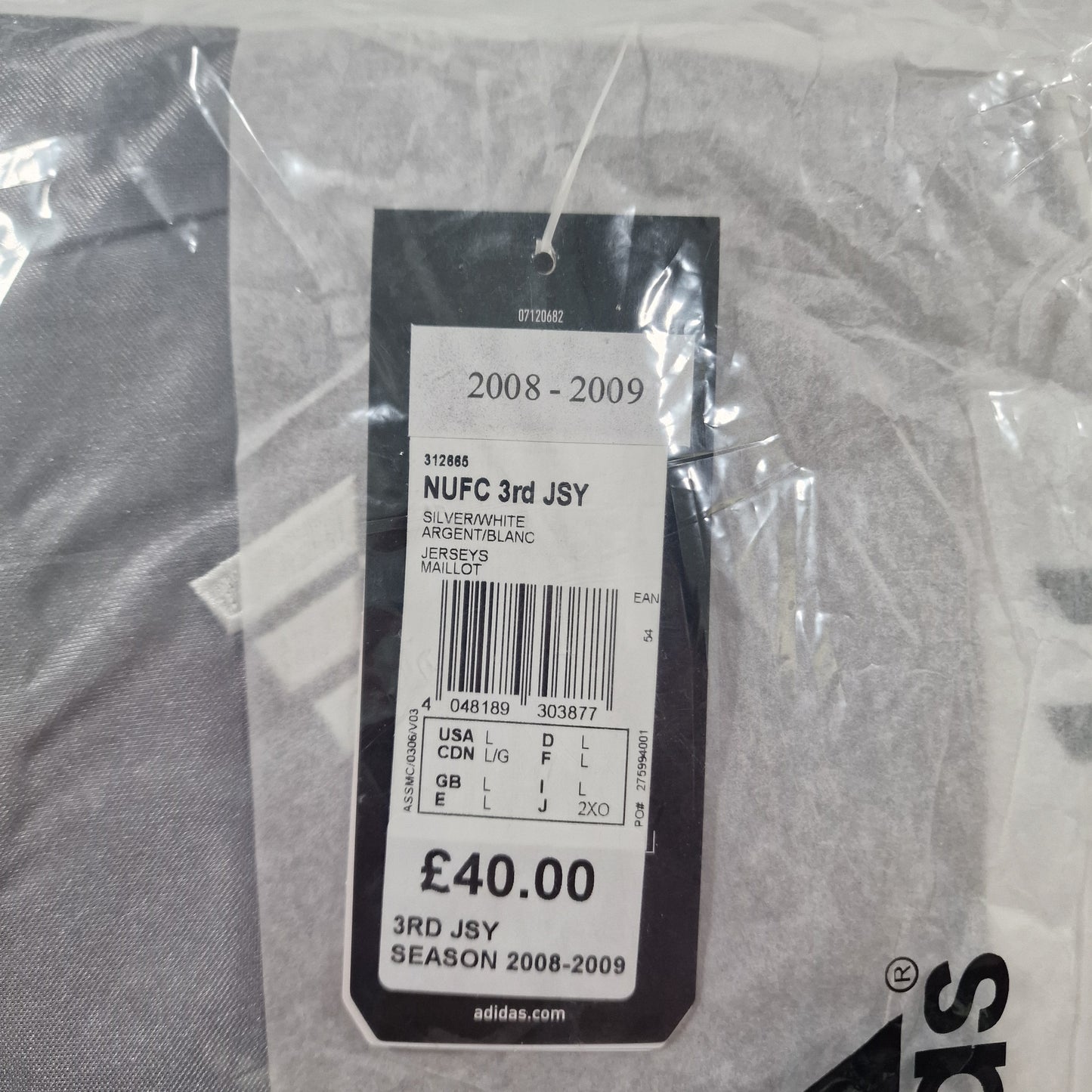 Newcastle United 2008/2009 Third Football Shirt BNWT (L)