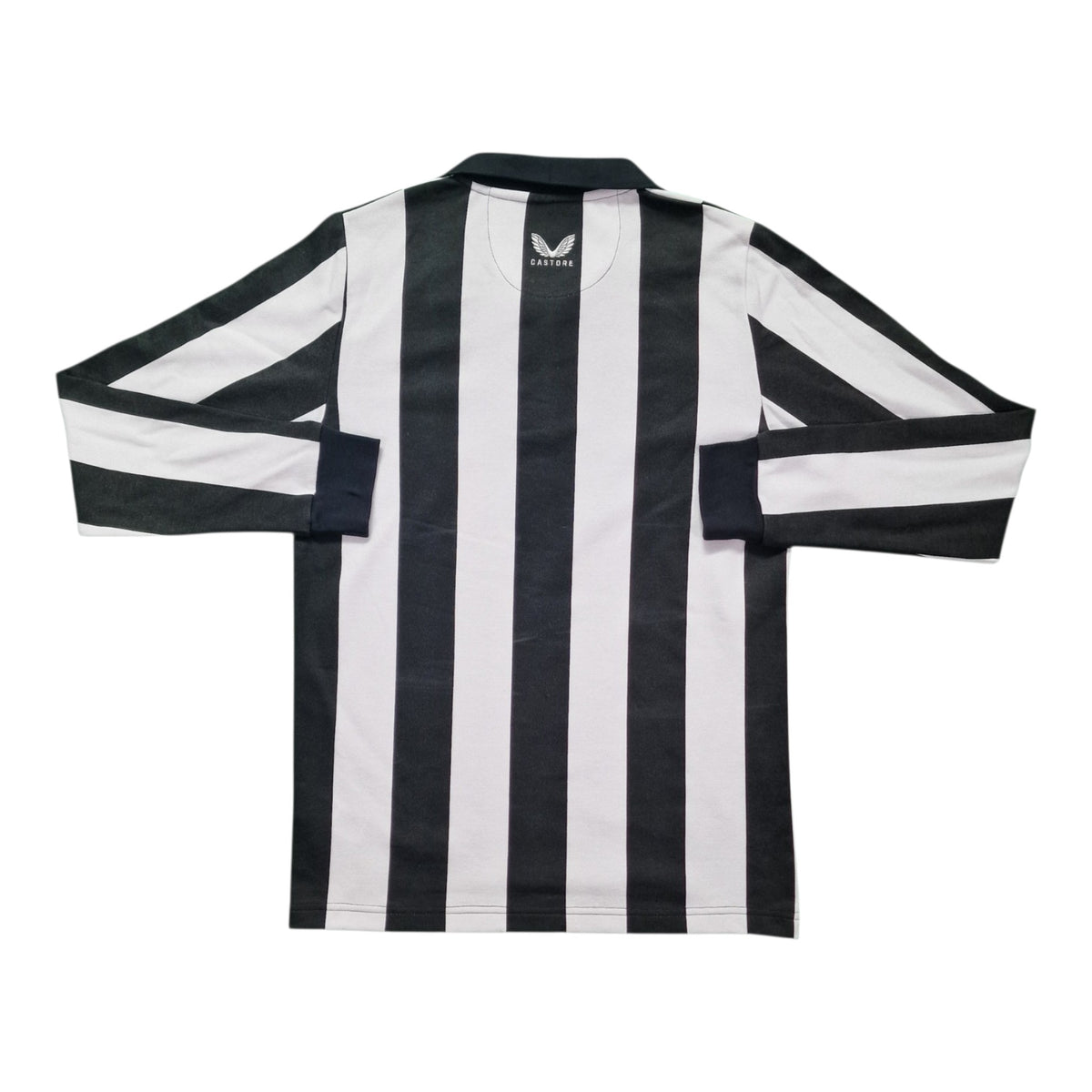 Newcastle United Castore Long Sleeved Striped Polo. 130 Years BNWT (S)