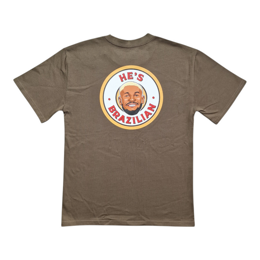 He's Brazilian Tee - Walnut