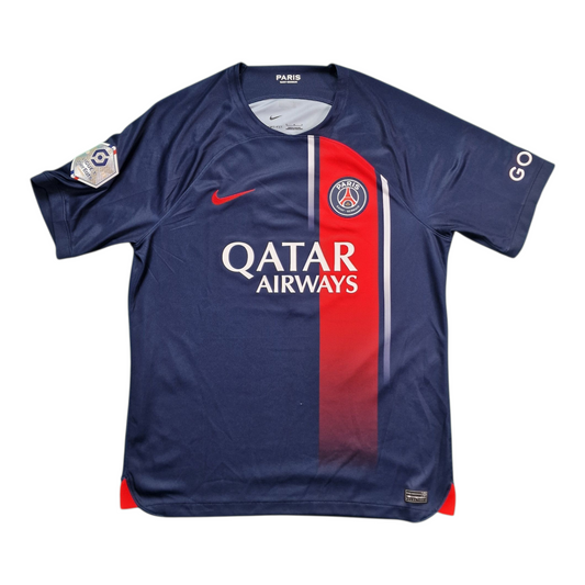 Paris Saint-Germain 2023/2024 Home Football Shirt 'Mbappe 7' (L)